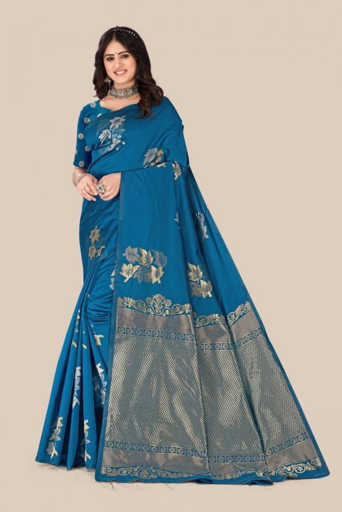 Gold Leaf Wholesale Wedding Wear Banarasi Silk Sarees
